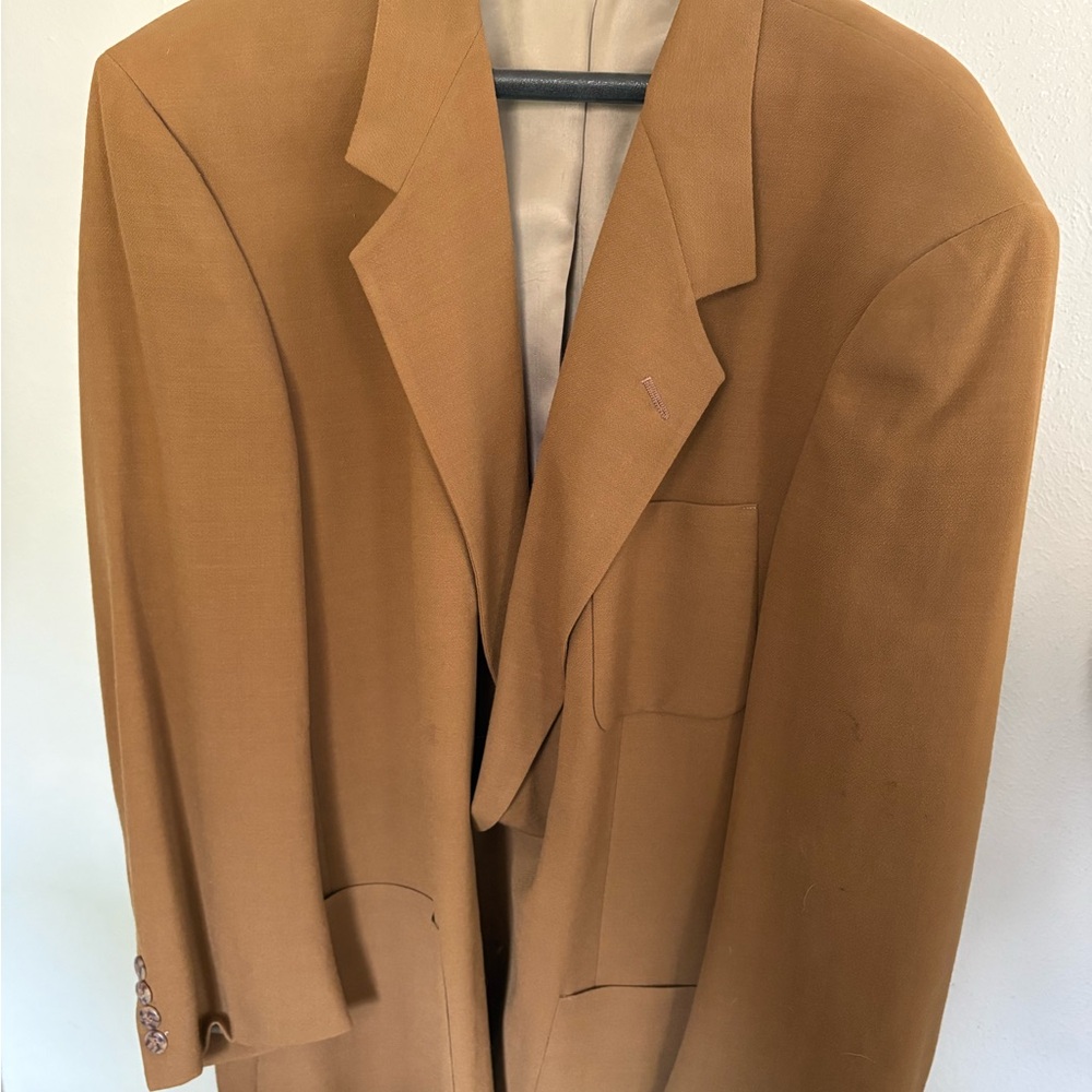 Vintage Classic Dark Tan Men's Blazer Size 44R